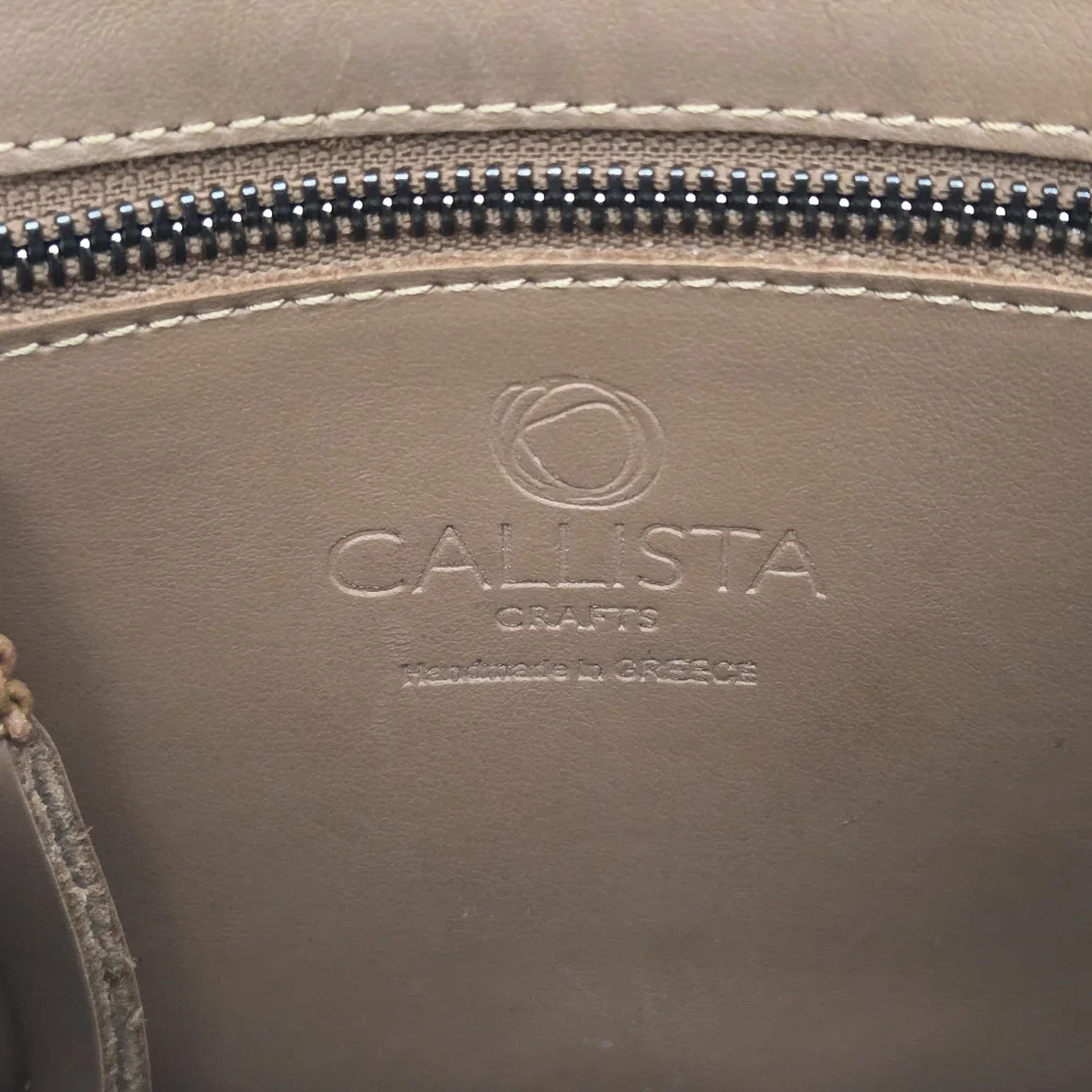EXCELLENT CALLISTA CRAFTS MESSENGER SADDLE LEATHER BAG - TAN